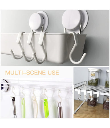 Set 6 Pz Ganci Multiuso Forma S Salvaspazio Per Cucina Bagno Casa Bianchi 87365