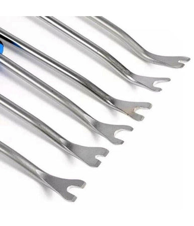 Set 6 Pz Leva Rimozione Trim Clip Pannelli Auto Staccabottoni In Acciaio 21136