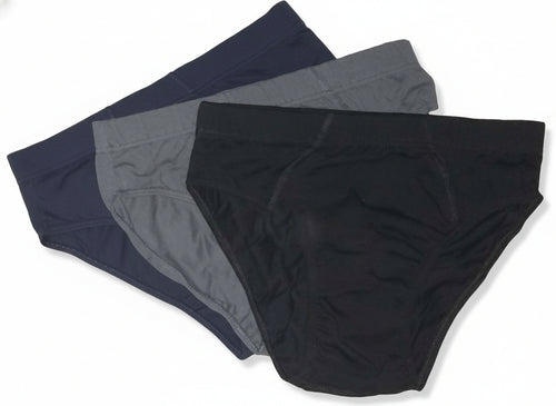 Set 6 Pz. Slip Uomo Mutande in Cotone In Cotone Con Elastico Interno Confezione Da 6 Paia ( 2 Nere 2 Grigie 2 Blu)