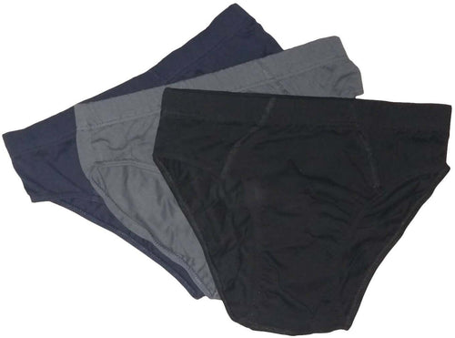 Set 6 Pz. Slip Uomo Mutande in Cotone In Cotone Con Elastico Interno Confezione Da 6 Paia ( 2 Nere 2 Grigie 2 Blu)