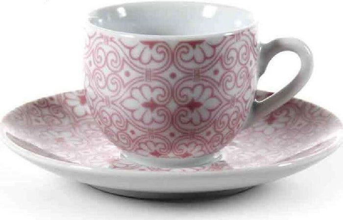 Set 6 Pz Tazzine Caff? + 6 Piattini Tazzina Classico Moderno Damasco Rosa 720390 Casa e cucina/Stoviglie/Piatti ciotole e vassoi/Tazze e piattini/Servizi da caffè Trade Shop italia - Napoli, Commerciovirtuoso.it