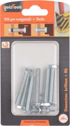 Set 6 Pz Vite Viti Per Esterno A Testa Esagonali 6x40 Mm Con Dadi Dado M6 90917 Fai da te/Ferramenta/Chiodi viti ed elementi di fissaggio/Kit di bulloni e dadi Trade Shop italia - Napoli, Commerciovirtuoso.it