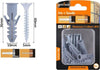 Set-6-Pz-Viti-Vite-Croce-5x60mm-+-Tasselli-Con-Alette-Tassello-M10-Fischer-57570