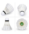 Set 6 Pz Volano Lento Professionale Volani Palline Per Badminton Colore Bianco