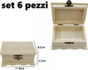 Set 6 Scatole Box Astuccio In Legno Decoupage Portagioie Cofanetto 53376a Casa, arredamento e bricolage > Arredamento > Portaoggetti Trade Shop italia - Napoli, Commerciovirtuoso.it