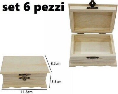 Set 6 Scatole Box Astuccio In Legno Decoupage Portagioie Cofanetto 53376a Casa, arredamento e bricolage > Arredamento > Portaoggetti Trade Shop italia - Napoli, Commerciovirtuoso.it