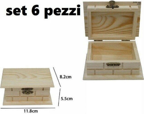 Set 6 Scatole Box Astuccio In Legno Decoupage Portagioie Cofanetto 53377a Casa, arredamento e bricolage > Arredamento > Portaoggetti Trade Shop italia - Napoli, Commerciovirtuoso.it