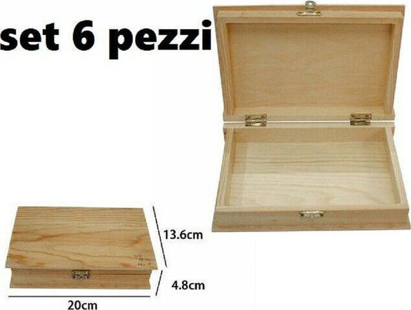 Set 6 Scatole Box Astuccio In Legno Decoupage Portagioie Cofanetto 53463a Casa, arredamento e bricolage > Arredamento > Portaoggetti Trade Shop italia - Napoli, Commerciovirtuoso.it