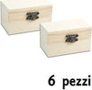 Set 6 Scatoline In Legno Decoupage Portagioie Scatola Cofanetto 8,8x5x5,5cm Casa, arredamento e bricolage > Arredamento > Portaoggetti Trade Shop italia - Napoli, Commerciovirtuoso.it