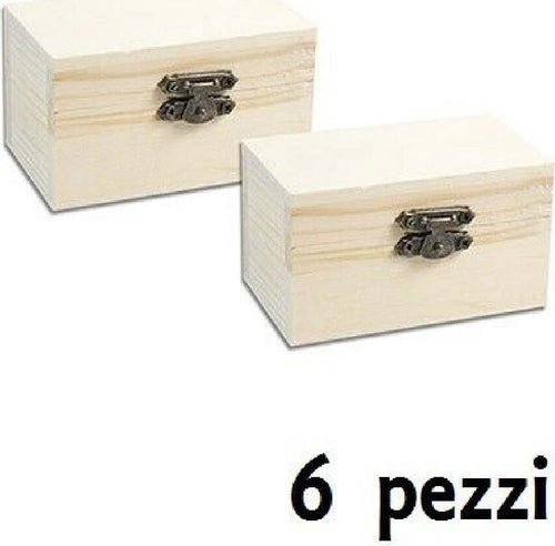 Set 6 Scatoline In Legno Decoupage Portagioie Scatola Cofanetto 8,8x5x5,5cm Casa, arredamento e bricolage > Arredamento > Portaoggetti Trade Shop italia - Napoli, Commerciovirtuoso.it
