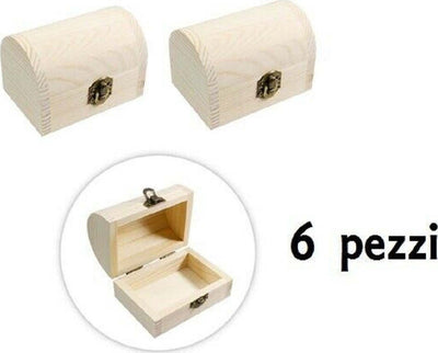 Set 6 Scatoline In Legno Decoupage Portagioie Scatola Cofanetto Bauletto Casa, arredamento e bricolage > Arredamento > Portaoggetti Trade Shop italia - Napoli, Commerciovirtuoso.it