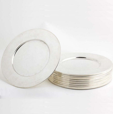 Set 6 Sottopiatti Natalizi Colore Argento Addobbi Natalizio Decorazioni Natale Casa e cucina/Stoviglie/Piatti ciotole e vassoi/Piatti per servire/Piatti/Sottopiatti Trade Shop italia - Napoli, Commerciovirtuoso.it