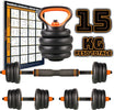 Set-6in1-Multifunzione-Peso-15kg-Manubri-Con-Bilanciere-E-Kettlebell-Componibile