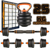 Set-6in1-Multifunzione-Peso-25kg-Manubri-Con-Bilanciere-E-Kettlebell-Componibile
