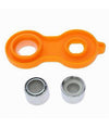 Set 6pz Aeratore Per Rubinetti F22 Abs Filtro A Rete Rompigetto Con Chiave 87987