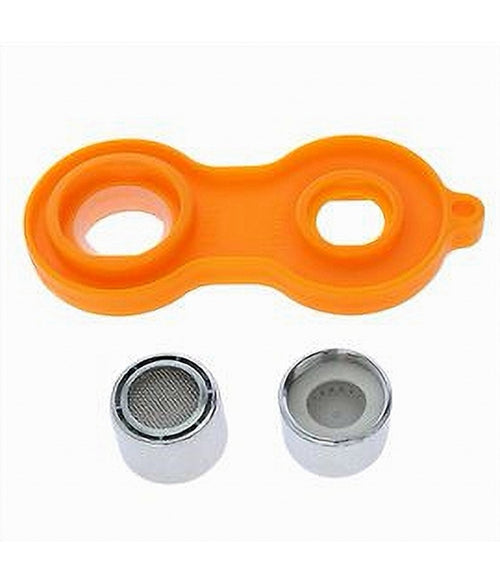 Set 6pz Aeratore Per Rubinetti F22 Abs Filtro A Rete Rompigetto Con Chiave 87987