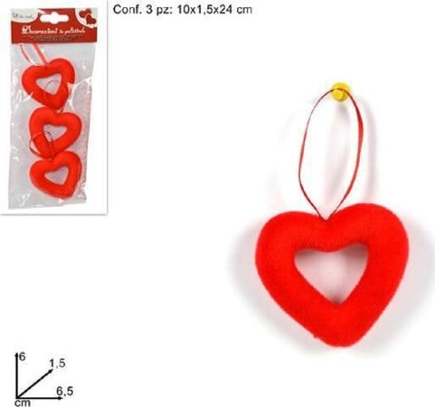 Set-6pz-Appendini-A-Forma-Di-Cuori-Cuore-Rosso-6cm-Idea-Regalo-Per-San-Valentino
