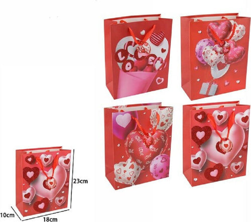 Set 6pz Buste Regalo San Valentino Cuori 18 X 23 X 10 Cm 69872 Modelli Assortiti Casa e cucina/Hobby creativi/Articoli per confezioni regalo/Sacchetti da regalo Trade Shop italia - Napoli, Commerciovirtuoso.it