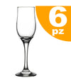 Set 6pz Calici Calice Tulipe Flute Vetro 20cl Bicchieri Vino Spumante Champagne