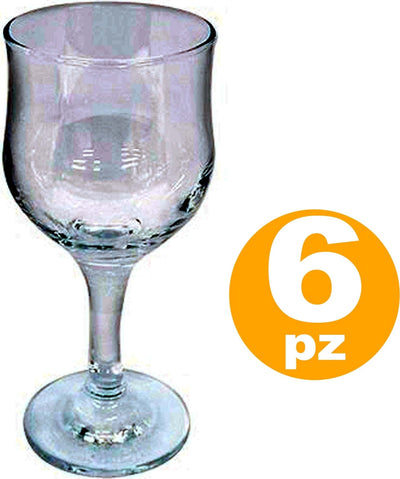 SET 6PZ CALICI TULIPE VETRO 20cl TRASPARENTE BICCHIERI ACQUA VINO ROSSO BIANCO Casa e cucina/Stoviglie/Bicchieri e cristalli/Calici da vino Trade Shop italia - Napoli, Commerciovirtuoso.it