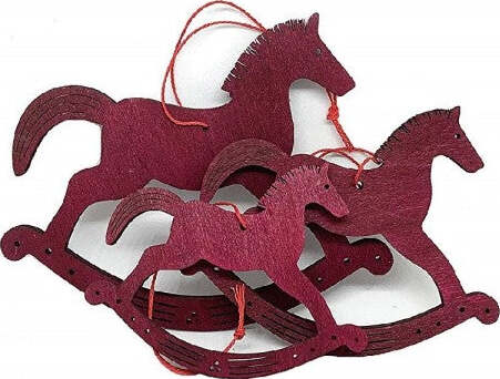 Set 6pz Cavallo A Dondolo Legno Rosso Appendere Decorazione Casa Addobbi Festa Natale Casa e cucina/Hobby creativi/Materiali per hobby creativi/Forniture per feste/Articoli per feste e compleanni per bambini/Decorazioni/Ghirlande festoni e coriandoli/Ghirlande Trade Shop italia - Napoli, Commerciovirtuoso.it