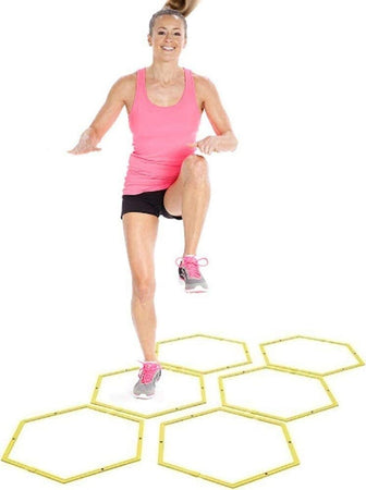 Set 6pz Cerchi Esagonali Per Allenamento Agilit? Esercizi Palestra Ostacoli 40cm Sport e tempo libero/Sport/Ginnastica/Attrezzatura da competizione/Anelli Trade Shop italia - Napoli, Commerciovirtuoso.it