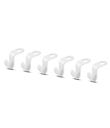 Set 6pz Connettore Appendiabiti Collegamento Ganci Grucce Appendini Salvaspazio 87355