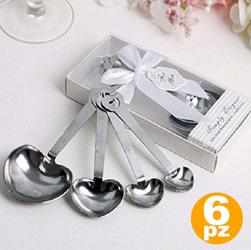 SET 6PZ. CUCCHIAIO 4 MISURE DOSATORE CUORE SCATOLA SEGNAPOSTO TAVOLA BOMBONIERA Casa e cucina/Hobby creativi/Materiali per hobby creativi/Forniture per feste/Bomboniere Trade Shop italia - Napoli, Commerciovirtuoso.it