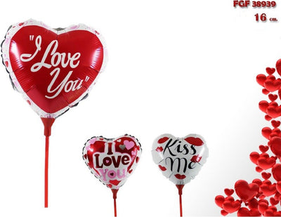Set 6pz Cuore Palloncino Gonfiabili Con Asta 16cm Assortiti San Valentino 38939 Casa e cucina/Hobby creativi/Materiali per hobby creativi/Forniture per feste/Articoli per feste e compleanni per adulti/Decorazioni/Palloncini Trade Shop italia - Napoli, Commerciovirtuoso.it