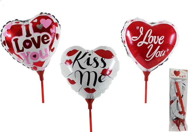 Set 6pz Cuore Palloncino Gonfiabili Con Asta 16cm Assortiti San Valentino 38939 Casa e cucina/Hobby creativi/Materiali per hobby creativi/Forniture per feste/Articoli per feste e compleanni per adulti/Decorazioni/Palloncini Trade Shop italia - Napoli, Commerciovirtuoso.it