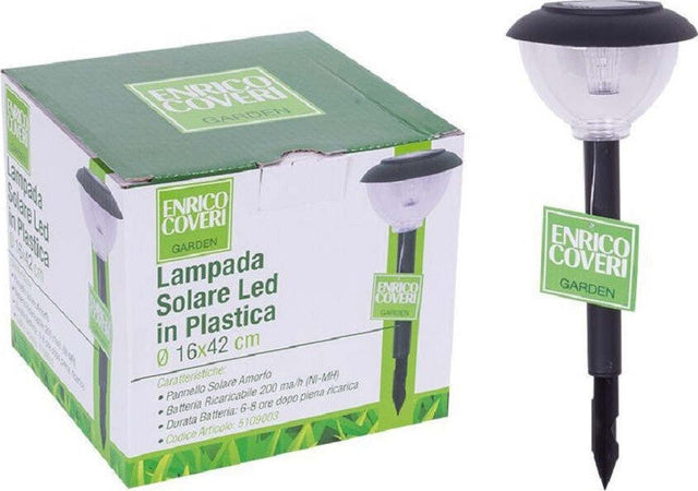 Set 6pz Lampada Solare Led Tonda Giardino Picchetti In Plastica Ø16x42cm 5109003 Illuminazione/Illuminazione per esterni/Luci per sentieri Trade Shop italia - Napoli, Commerciovirtuoso.it