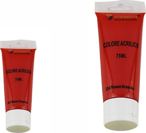 Set 6pz Pittura Acrilica Vernice Confezione Colore Rosso Arancio Tubo 75ml 07496 Casa, arredamento e bricolage > Hobby e collezionismo > Disegno e Pittura Trade Shop italia - Napoli, Commerciovirtuoso.it