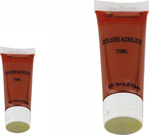 Set 6pz Pittura Acrilica Vernice Confezione Colore Terra Di Siena Tubo 75ml 07487 Casa e cucina/Hobby creativi/Pittura/Colori Trade Shop italia - Napoli, Commerciovirtuoso.it