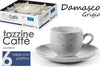 Set-6pz-Tazzine-Caffè-Piattino-Classico-Moderno-Damasco-Grigio-Porcellana-720383