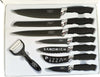 Set 7 Coltelli Da Cucina In Acciaio Manico Antiscivolo Piu Pelapatate Black Casa, arredamento e bricolage > Cucina > Coltelli Trade Shop italia - Napoli, Commerciovirtuoso.it