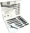 Set-7-Coltelli-Da-Cucina-In-Acciaio-Manico-Antiscivolo-Piu-Pelapatate-Black