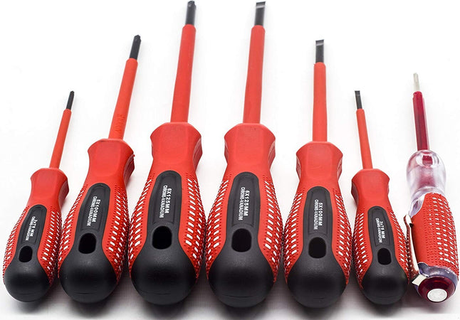 SET 7 PEZZI CACCIAVITI GIRAVITI ISOLATI CON MANICO IN GOMMA GRIP CON CERCAFASE Fai da te/Utensili elettrici e a mano/Utensili a mano/Cacciaviti/Set cacciaviti Trade Shop italia - Napoli, Commerciovirtuoso.it