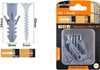 Set-7-Pz-Viti-Vite-Croce-5x40-Mm-+-Tasselli-Con-Alette-Tassello-M8-Fischer-57568