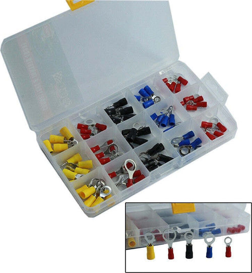 SET 75 CONNETTORI TONDI A INNESTO TERMINALI ELETTRICI PREISOLATI 75 PZ Fai da te/Materiale elettrico/Capicorda Trade Shop italia - Napoli, Commerciovirtuoso.it