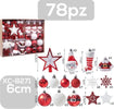 Set 78 Palline Natalizie Decorazioni 6 Cm Addobbi Per Albero Di Natale Xc-8271 Casa, arredamento e bricolage > Prodotti per Feste > Prodotti Natalizi Trade Shop italia - Napoli, Commerciovirtuoso.it