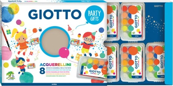 Set 8 astucci da 15 acquerellini - party gifts - diametro 15mm - Giotto Giochi e giocattoli/Attività creative/Accessori per disegnare e colorare/Pittura/Pittura per le dita Eurocartuccia - Pavullo, Commerciovirtuoso.it