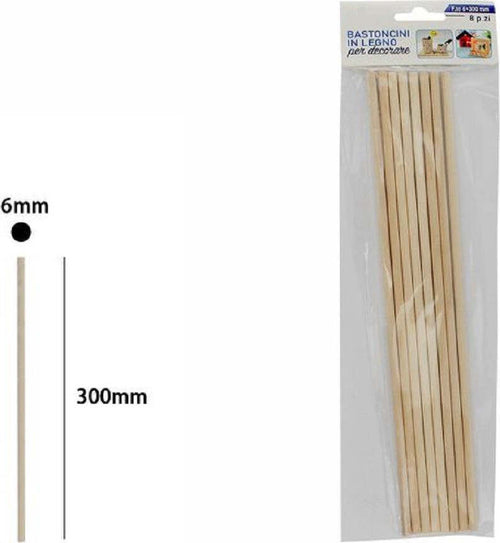 Set 8 Bastoncini In Legno Lavoretti Attivit? Creative Stecchette 6x300 Mm 53873a Giocattoli e infanzia > Scuola > Cancelleria Trade Shop italia - Napoli, Commerciovirtuoso.it