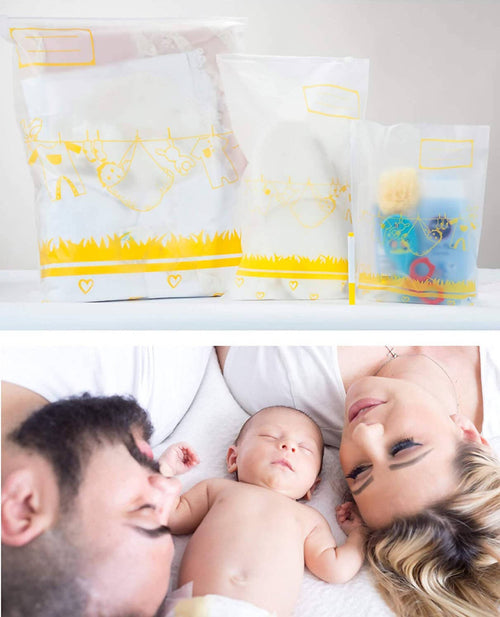 Set 8 Bustine Porta Indumenti per Corredino Neonato Sacche Nascita Bebè Borse Plastica Prova Inodore Buste Unisex Trasparenti Casa e cucina/Organizzazione interni/Organizzazione guardaroba/Sacchetti salvaspazio Sanitaria Gioia del Bimbo - Villa San Giovanni, Commerciovirtuoso.it