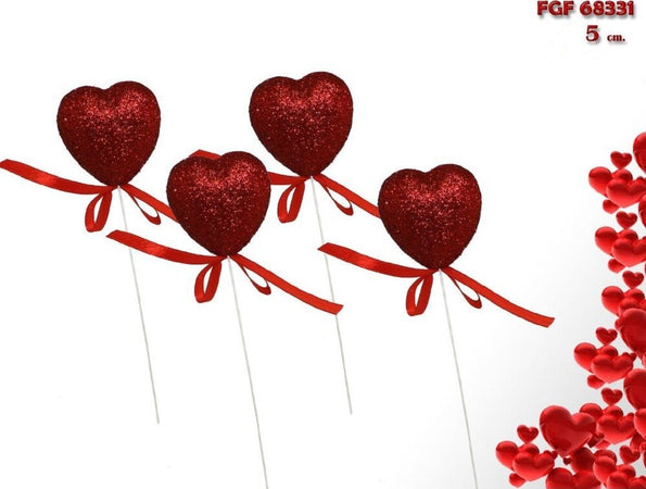 Set 8 Cuori Glitterati In Polistirolo Con Stand Spillone 5cm San Valentino 68331 Casa e cucina/Hobby creativi/Composizioni floreali/Gommapiuma Trade Shop italia - Napoli, Commerciovirtuoso.it