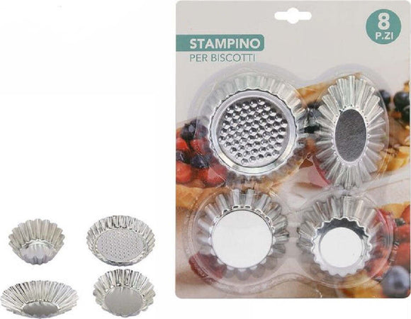 Set 8 Formine Per Biscotti Pirottini Stampi Dolci Crostatine Stampini Misti 74134 Casa, arredamento e bricolage > Cucina > Stampi Trade Shop italia - Napoli, Commerciovirtuoso.it