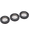 Set 8 Pezzi Guarnizioni In Gomma Nera Con Filtro A Rete 27mm Rubinetto Tubo 52447