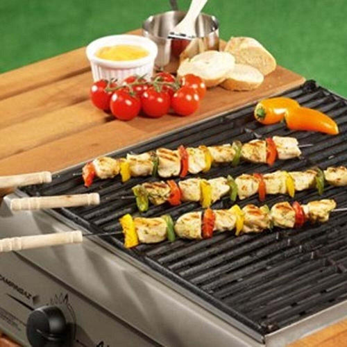 Set 8 Pezzi Spiedini Per Barbecue Con Manico In Legno 38 Cm Bbq Collection Articoli da Giardino > Barbecue > Prodotti Da Esterno Trade Shop italia - Napoli, Commerciovirtuoso.it