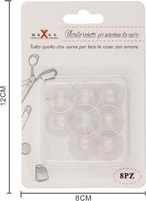 Set 8 Rocchetti Spolina Plastica Bobine Raccogli Filo Per Macchina Cucire 87533 Casa e cucina/Hobby creativi/Materiali per hobby creativi/Fili e gomitoli/Cucito Trade Shop italia - Napoli, Commerciovirtuoso.it
