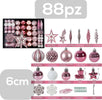 Set 88 Palline Natalizie Decorazioni 6 Cm Addobbi Per Albero Natale Colore Rosa Casa, arredamento e bricolage > Prodotti per Feste > Prodotti Natalizi Trade Shop italia - Napoli, Commerciovirtuoso.it