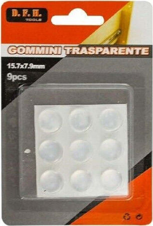 Set 9 Gommini Adesivi Protezione Pavimenti Trasparenti Rotondi 15.7x7.9mm 66099 Casa, arredamento e bricolage > Bricolage e fai da te > Minuteria Trade Shop italia - Napoli, Commerciovirtuoso.it